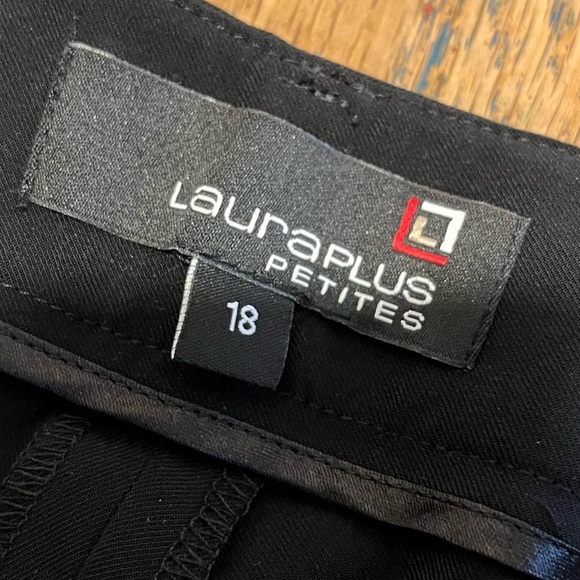 🖤 Laura Plus Petites Black Dress Pants – Size 18P - Picture 2 of 11